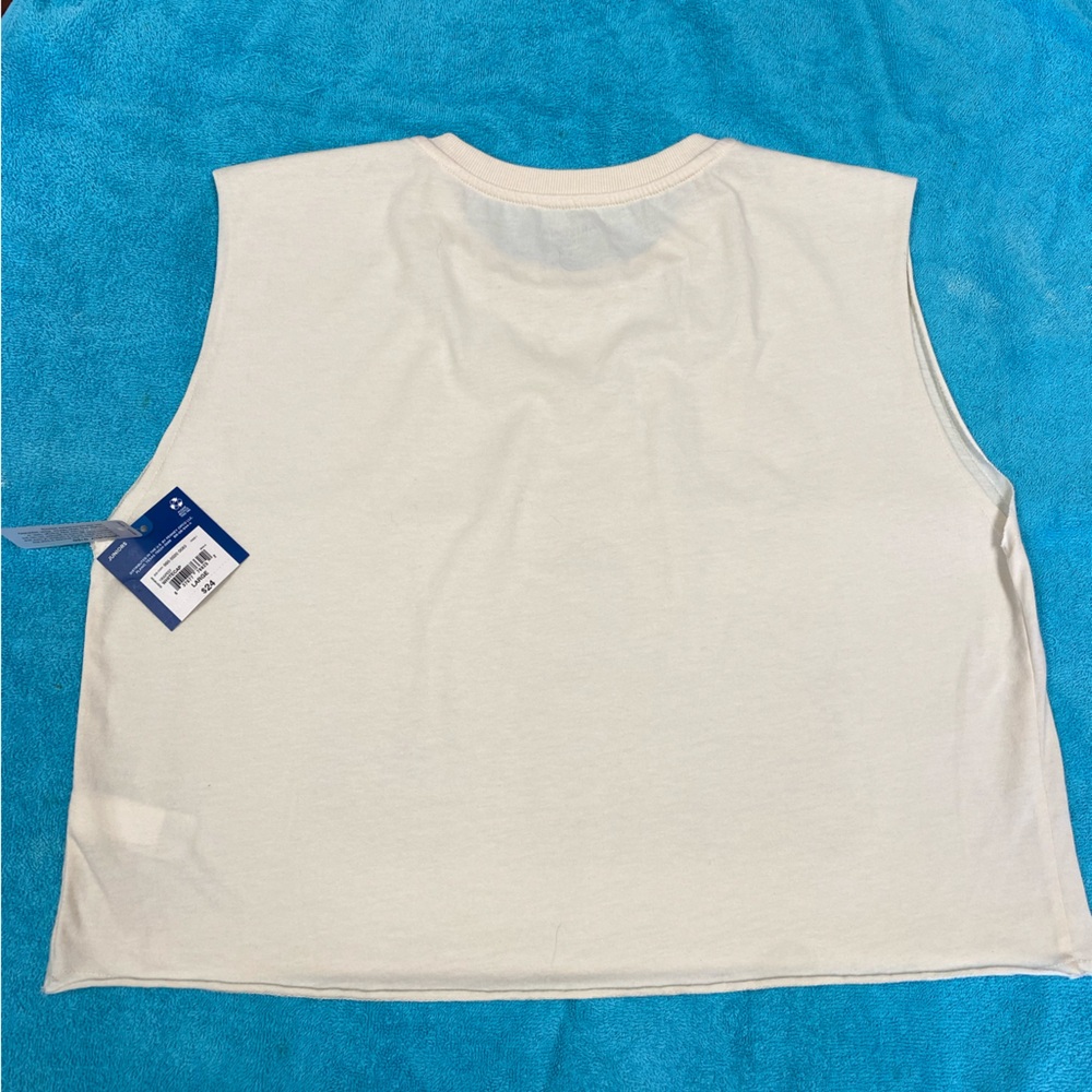 (V) Arizona Womens Crew Neck Sleeveless Muscle T-Shirt Juniors - Picture 4 of 6